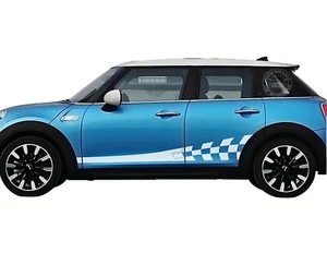 Graphic Decal Racing Flag Stripe Sticker For Mini Cooper R56 R50 R52 R53 F56 R60 - Picture 1 of 9