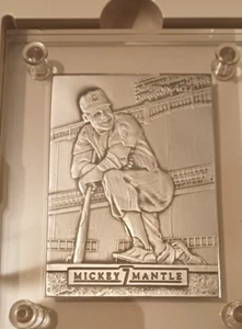 MICKEY MANTLE 1992 PINNACLE HIGHLAND MINT 4,25 OZ .999 SILBER YANKEES  - Bild 1 von 19