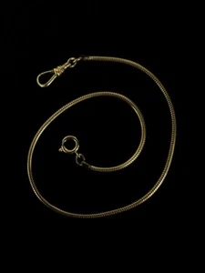Antique Victorian 12k Gold Filled Watch Fob Snake Chain 13.25” - Picture 1 of 4