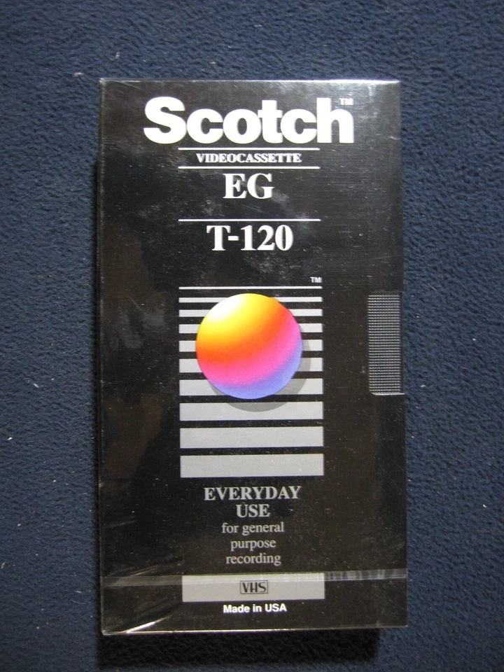 Scotch T-120 High Standard VHS VCR Video Tape Blank