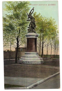 MONUMENT MONTCALM Quebec Governor's Garden Carrières Street  Canada Postcard DB - Picture 1 of 2