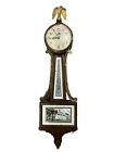 1920'S Ge Warren Telechron Miniature Banjo Wall Clock Swarthmore Working