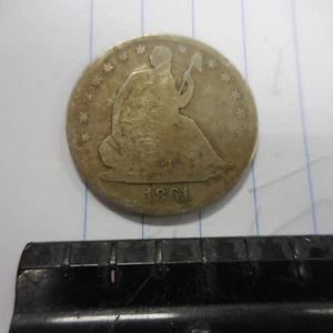 1861-S Seated Liberty Half Dollar - Picture 1 of 8