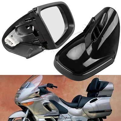 Espejo retrovisor lateral izquierdo derecho apto para BMW K1200 K1200LT K1200M 1999-2008 negro Foto 1 de 4