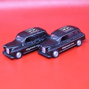 2x Welly #52240 Austin FX4 London Taxi Black 1:64 Loose WELLY ABGlobal - Picture 1 of 9