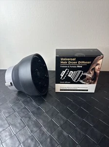 Universal Hair Dryer Diffuser Foldable And Portable Upgraded Hood Attachment NEW - Picture 1 of 8