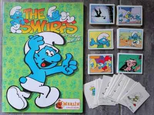 The Smurfs MERLIN Los Pitufos + complete stickers set  - Picture 1 of 10