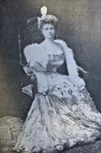 1908 Vintage Magazine Illustration Mrs. Nathaniel Franklin Emmons of Boston - Picture 1 of 2