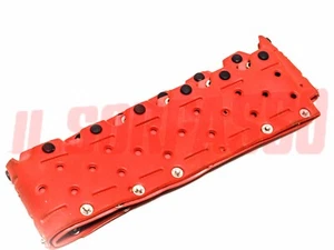 Steering Wheel Cover Red With Buttons Black Fiat 500 600 850 124 125 126 127 128 - Picture 1 of 3