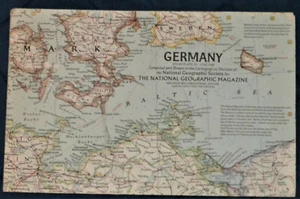 Germany Map, Alla's Plate 35 : June 1959, 19 inches Wide and 25 inches Tall - Picture 1 of 6