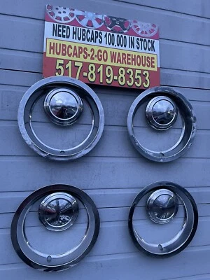 "Chevrolet Vega Monza Rally 1971-77 tapas centrales de rueda y anillo de ajuste 13"" 4 usado" Foto 1 de 4