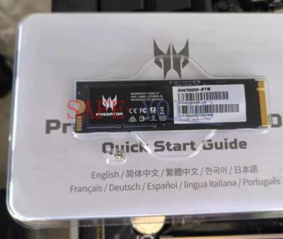 One New Acer Preoator SSD GM7000 2TB 7400MB/s Pcle4.0 independence cache - Image 1 of 2