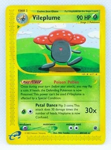 VILEPLUME 69/165 (NM-EXC) No-Holo Raro Expedición Set 2002 - Tarjeta Pokémon - Imagen 1 de 2