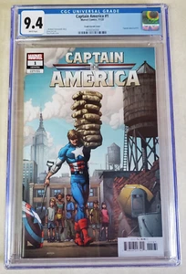 Captain America Issue #1 Comic. Gary Frank Variant Cover. CGC Graded Marvel 2023 - Picture 1 of 10