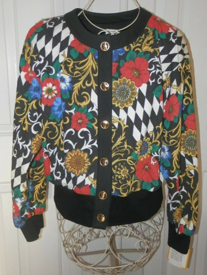 Nuevo Abrigo Chaqueta Bombardero Vintage Leslie Fay Vestidos Talla 14 Grande Foto 1 de 3