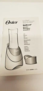 OSTER MYBLEND BLENDER OWNERS MANUAL & COOKBOOK - Picture 1 of 3