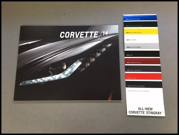 2014 Chevrolet Corvette Stingray 44-page Car Sales Brochure Catalog Paint SET Foto 1 de 4