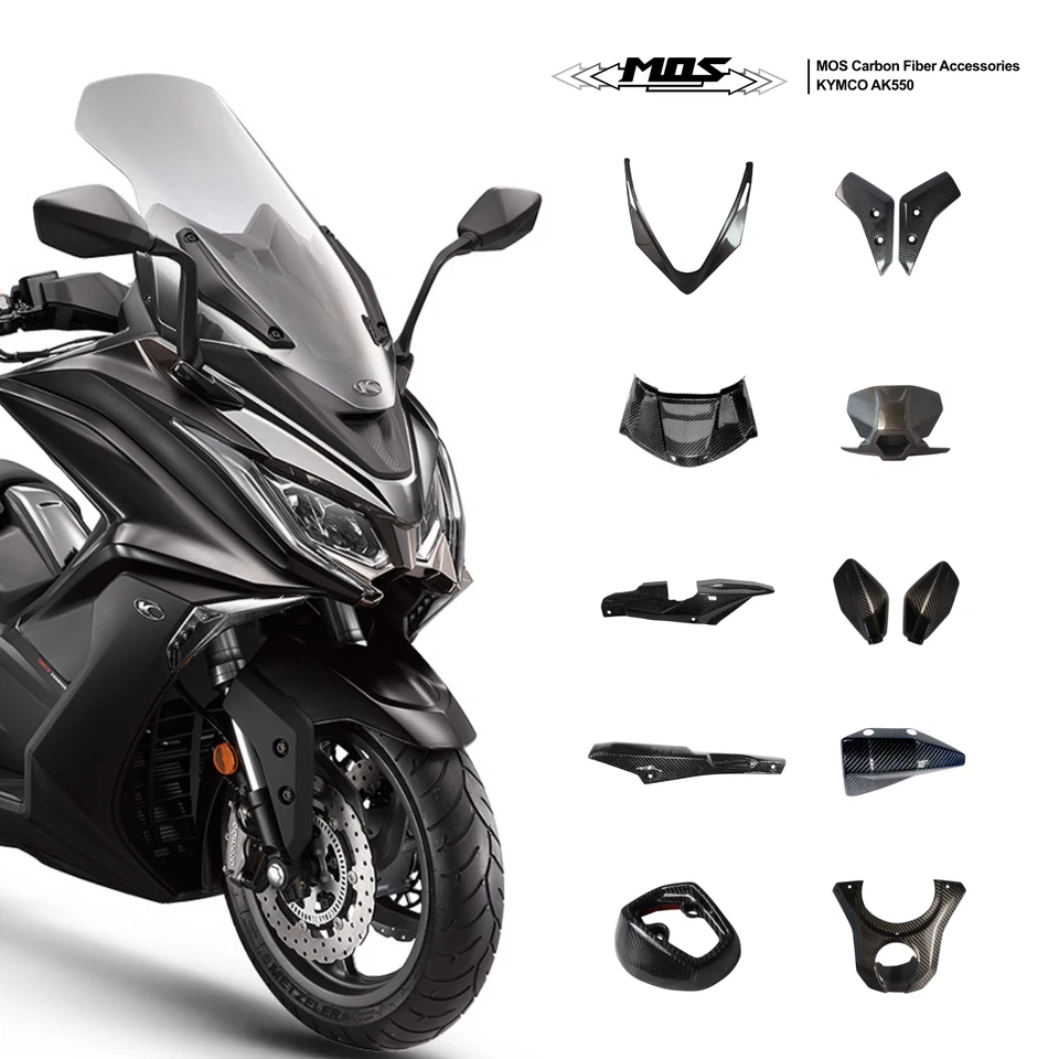 MOS Carbon Fiber Fairing Bodywork Parts & Accecories for Kymco AK550 2018-2025 - Image 1 of 4