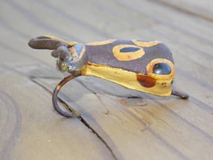 Vintage Unknown  Frog  Top water Popper Style  Fishing Lure Hand Painted - Picture 1 of 18