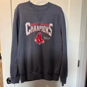 Boston Red Sox World Series Champions 2013 Crewneck Blue Athletic Women's XL - Picture 1 of 5