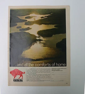 Vintage Sammlerstück Reisewerbung 1968 / Manitoba, Kanada - Bild 1 von 3