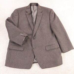 Bill Blass Blazer Gray 100% Camelhair Sport Coat Jacket Two Button 48R