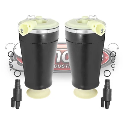 1990-2011 Lincoln Town Car Rear Air Ride Suspension Air Springs and Solenoids - Imagem 1 de 4