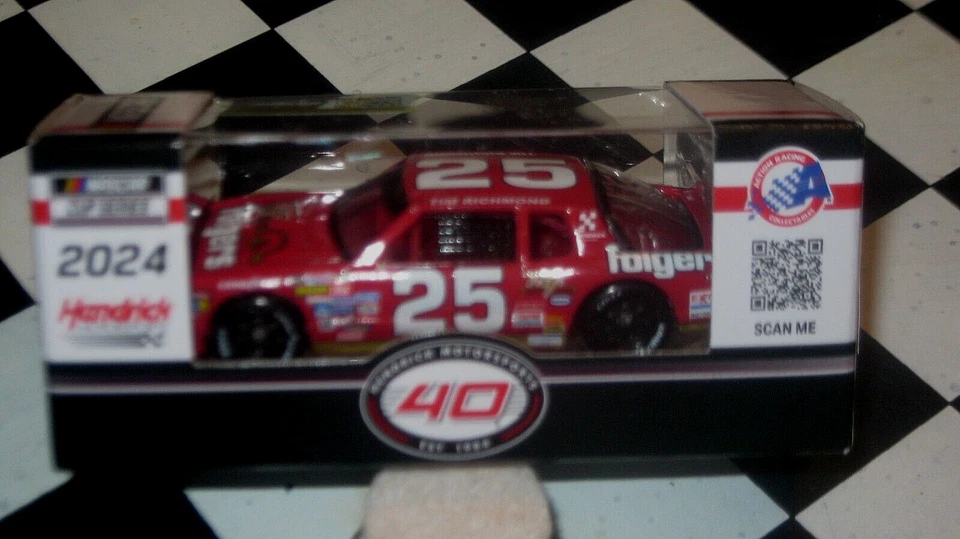ACTION 1/64 2024 TIM RICHMOND,FOLGERS,#25 6/8/86 POCONO WIN AREOCOUPE - Image 1 of 1