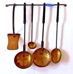1970s Unused Colonial Williamsburg Hand-Forged 6-Piece Kitchen Utensil/Tool Set - Picture 1 of 14