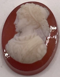Antique Loose Carved Cameo Shell Of Woman’s Profile(2.01gr) - Picture 1 of 3