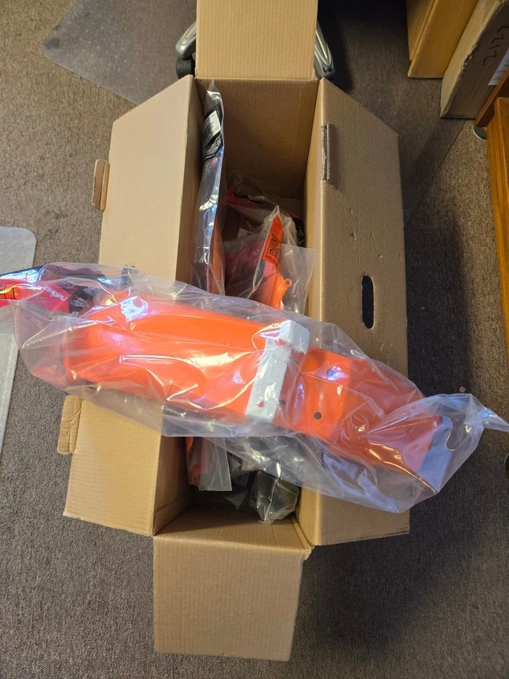 Juego Kit Plástico Polisport Naranja Negro KTM 125 250 380 400 520 SX 2001-2002 Foto 1 de 2