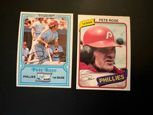 Pete Rose 1980 Topps Burger King Phillies #4 1981 Topps Drakes Nr-Mint - Picture 1 of 2