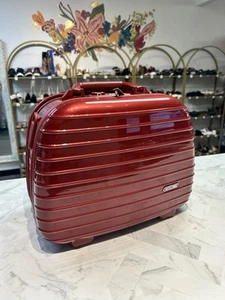 Rimowa Train Vanity Beauty Case Red Salsa Deluxe Carryon Bag - Picture 1 of 11