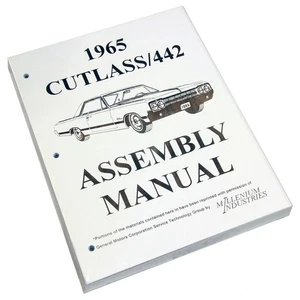 Factory Assembly Manual Instruction Rebuild Book 1965 Oldsmobile Cutlass 1pc - Bild 1 von 9