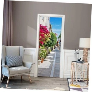 3D Door Murals Peel and Stick - Wall Sticker Wallpaper DIY Home Art Decals - Picture 1 of 8