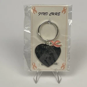 Breast Cancer Support Pink Ribbon Keychain Awarness Gift Find A Cure New Sealed - Picture 1 of 2