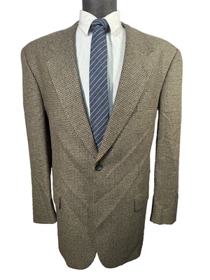 Abrigo Blazer Chaqueta Abrigo Deportivo MARCO CELLINI Para Hombres Marrón LANA DE SEDA 46R Foto 1 de 4