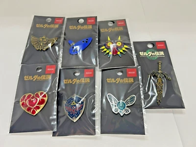 The Legend of Zelda Limited 7 Pin Set Nintendo Tokyo Osaka Japan Exclusive Major - Image 1 of 4
