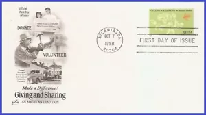 USA4 #3243 U/A ARTCRAFT FDC Giving and Sharing - Bild 1 von 1