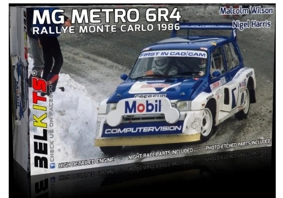 BELKITS 1 24 KIT AUTO MG METRO 6R4 RALLYE MONTE CARLO 1986 ART BEL-015