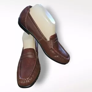 Mocasín trípode de cuero SAS Penny J Sienna talla 8,5 N pantalla AA para mujer - Imagen 1 de 14