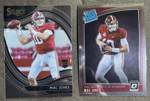 LOTTO MAC JONES ROOKIE -2021 SELECT FIELD LEVEL #266 & 2021 OPTIC #209 Patriots - Foto 1 di 2