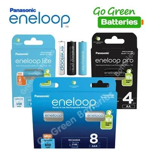 Panasonic Eneloop AA AAA Rechargeable Batteries 2500 2000 950 930 800mAh Ready - Picture 1 of 98