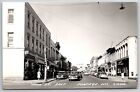 Portage Wisconsin~Cook Street~Downtown Shoppers~Circle Bar~EAT~1940s RPPC