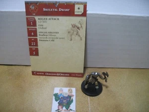 =Dungeons and Dragons D&D DEATHKNELL Skeletal Dwarf 40/60 con tarjeta= - Imagen 1 de 1