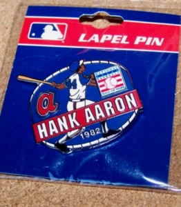 Baseball Hall of Fame Induction pin Hank Aaron Atlanta Braves MLB FREE SHIP 2603 - Picture 1 of 10