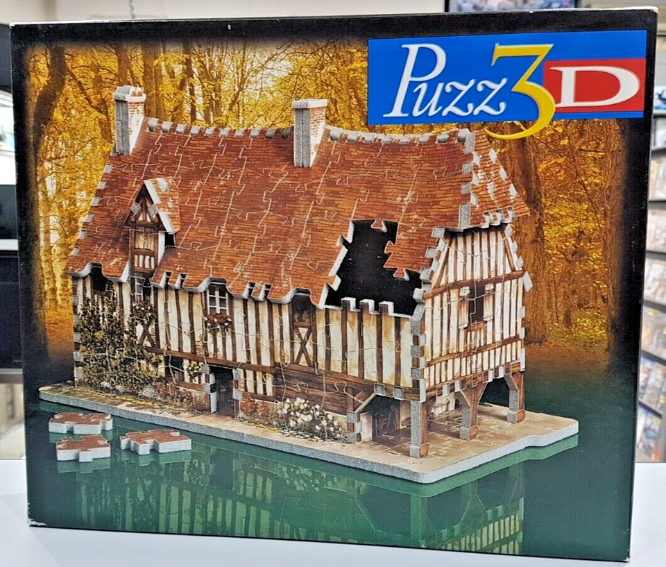 PUZZLE 3D CASA DELLA NORMANDIA LINEA PUZZ3D MB 225 PEZZI - Immagine 1 di 1