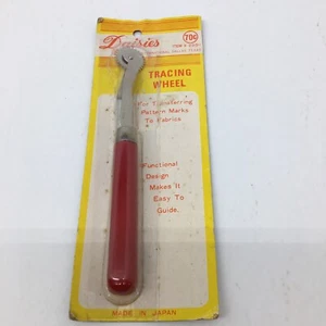 Rueda de trazado Daisies de colección para transferir marcas de patrones a telas - Nuevo de lote antiguo - Imagen 1 de 5