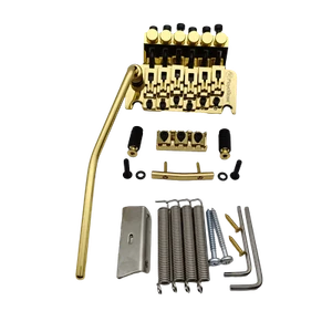 Original Gold Floyd Rose Tremolo Brücke Double Locking System Brücke Gitarrenteil - Bild 1 von 8