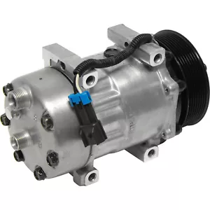 AC A/C Compressor Fits: 2004 - 2015 Ford F650 - F750 L6 & V8 Turbocharged Diesel - Foto 1 di 1